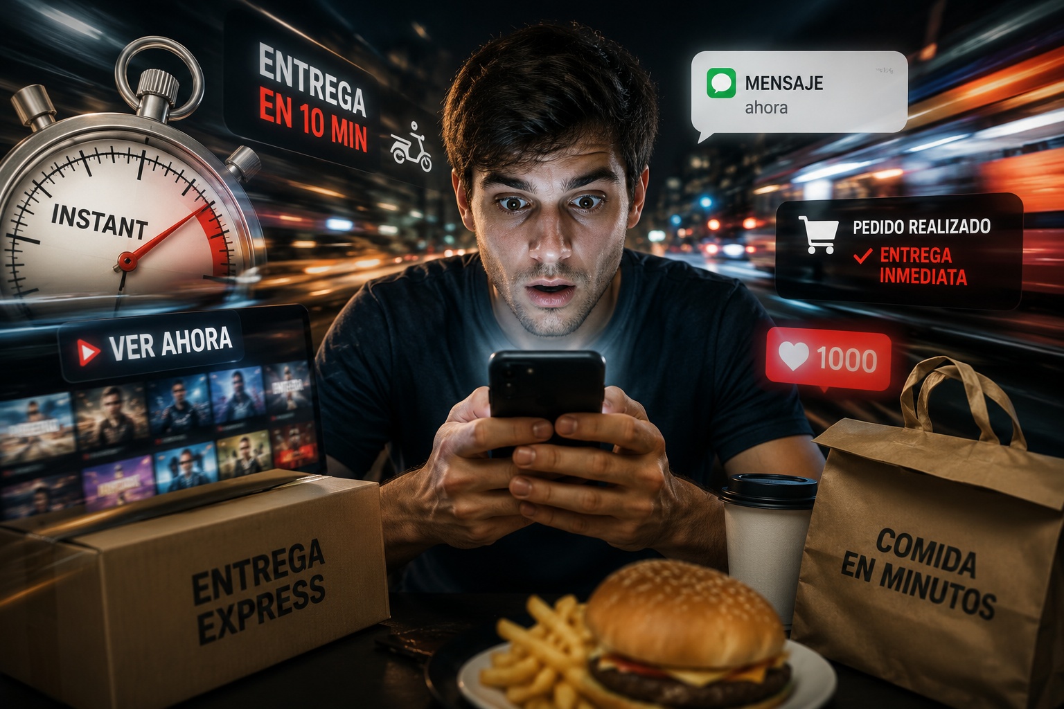 La era de la inmediatez: por qué lo queremos todo al instante